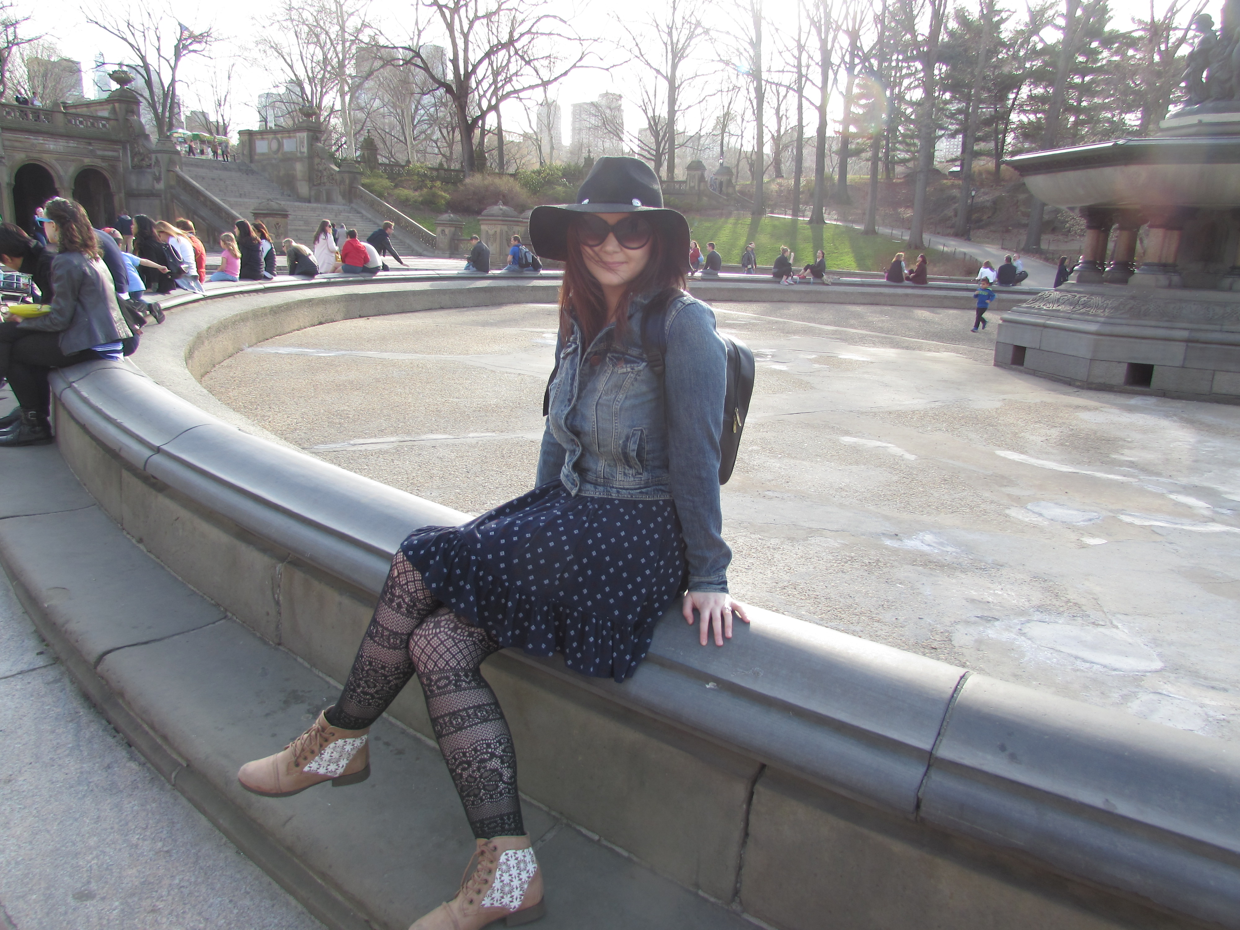 Chelsea Clark at Central Park April 2015 #34