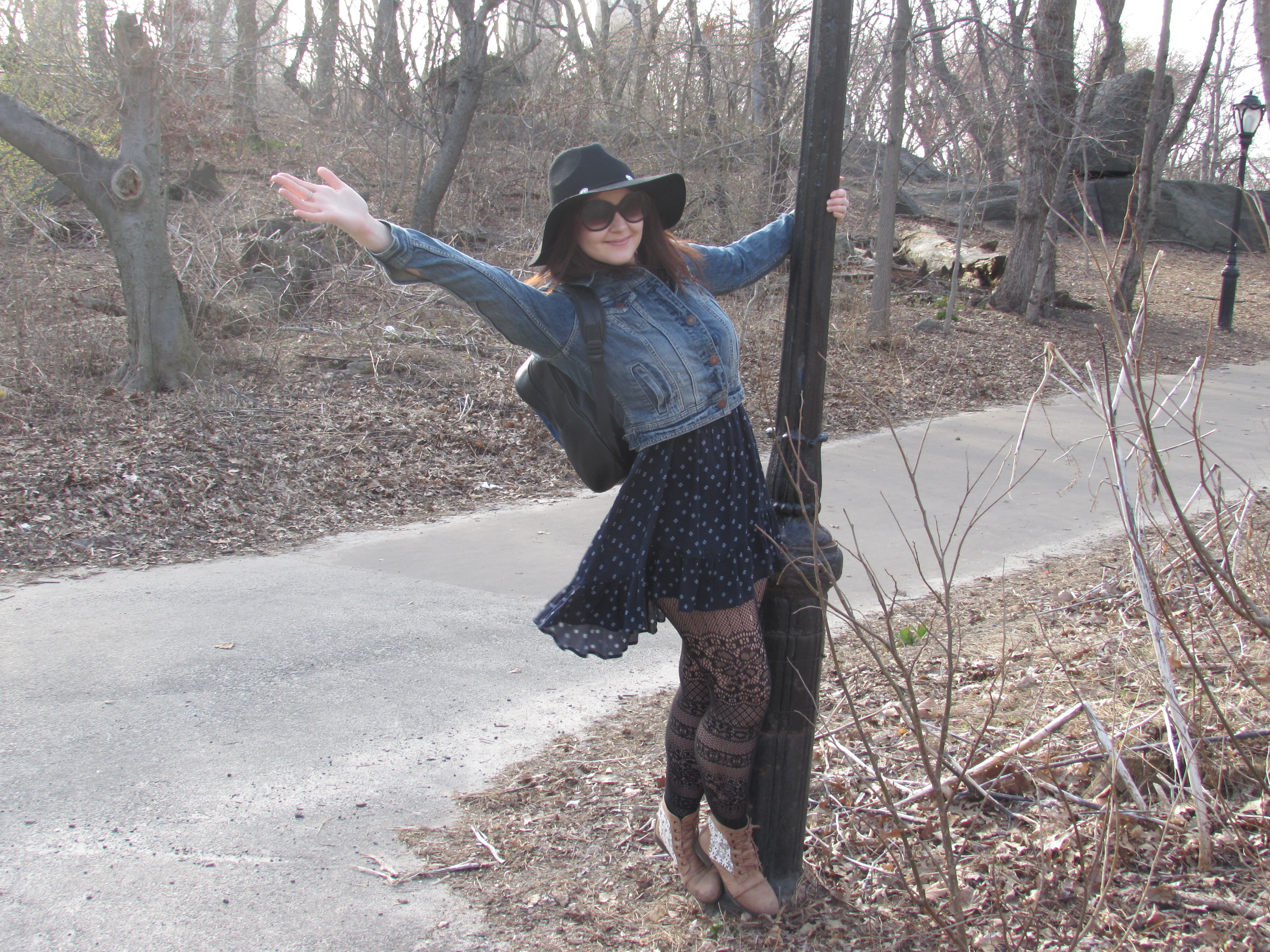 Chelsea Clark at Central Park April 2015 #48